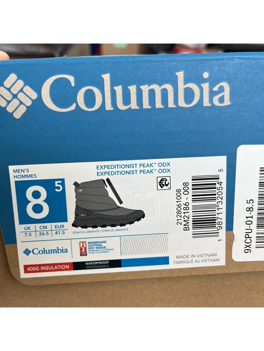 New Columbia Omni Heat Infinity Men’s EXPEDITIONIST PEAK ODX Size 8.5 $195 MSRP